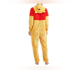 Vintage Disney Winnie The Pooh Costume Adult Size L Large Pajama For Winter Cozy